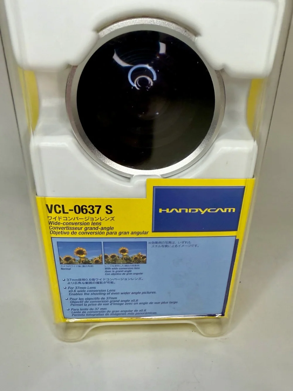 Sony VCL-0637 S Wide Conversion Lens for Handycam Camcorders 37 mm